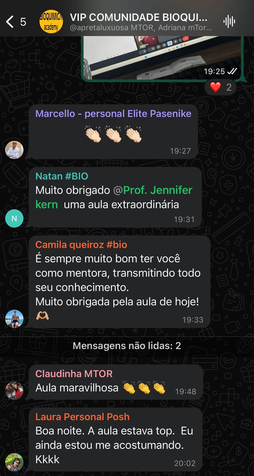 Depoimento de aluno 2